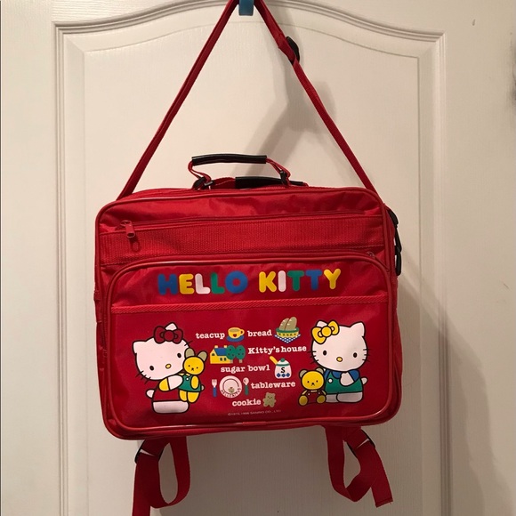Sanrio Hello Kitty RED Classic backpack/travel bag - Picture 2 of 15